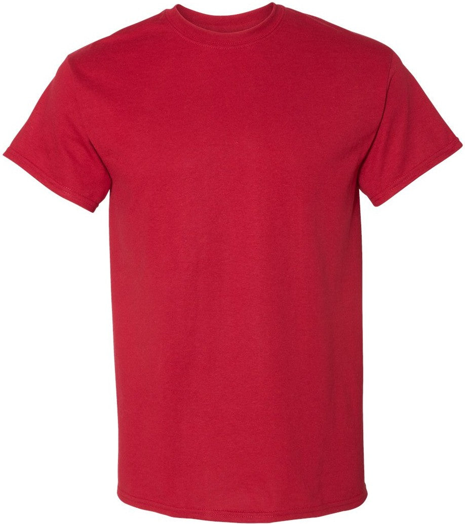 Front View of Scarlet Red DryBlend® T-Shirt - 8000