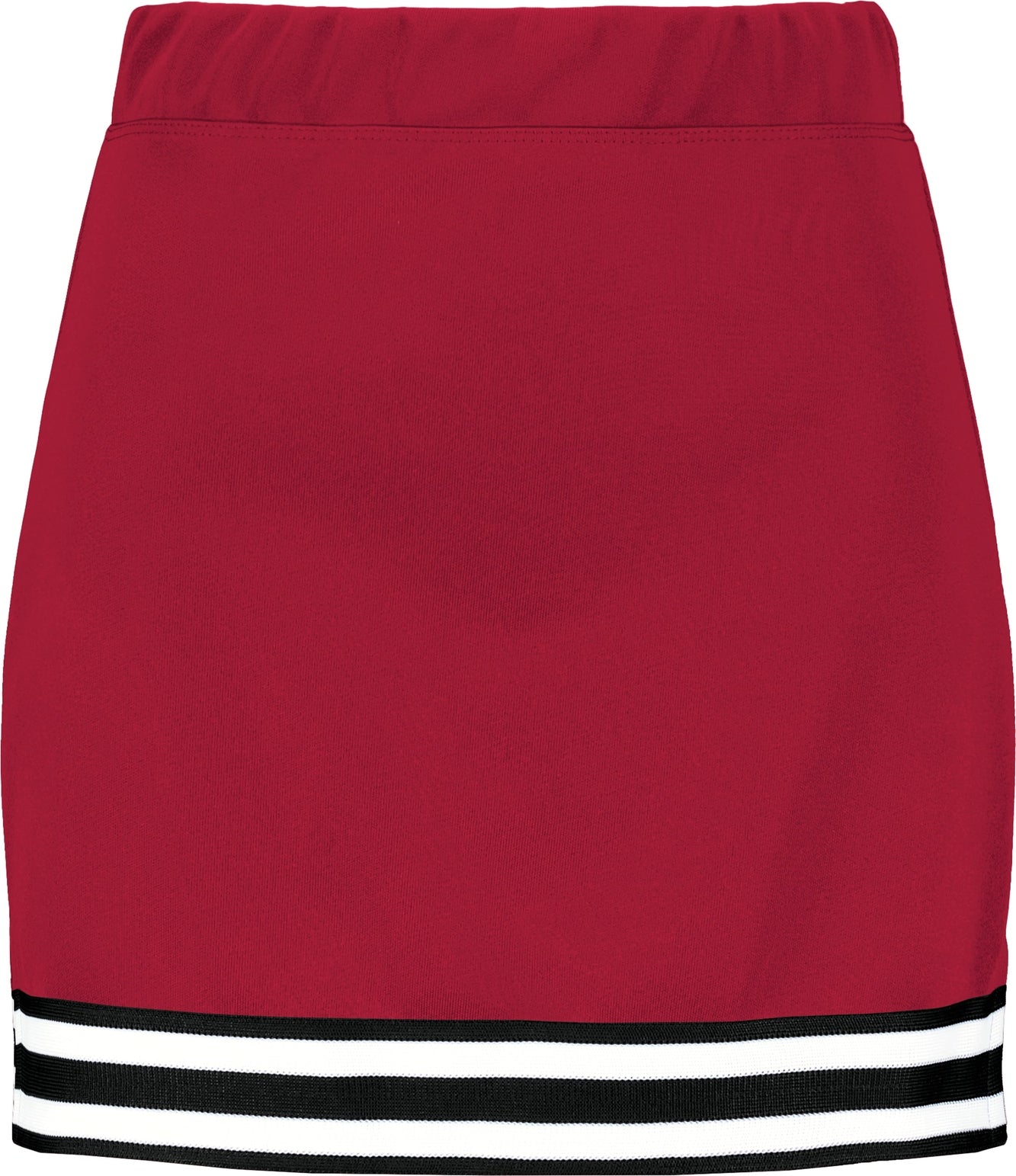 SCARLET/BLACK/WHITE GIRLS SQUAD CHEER SKIRT