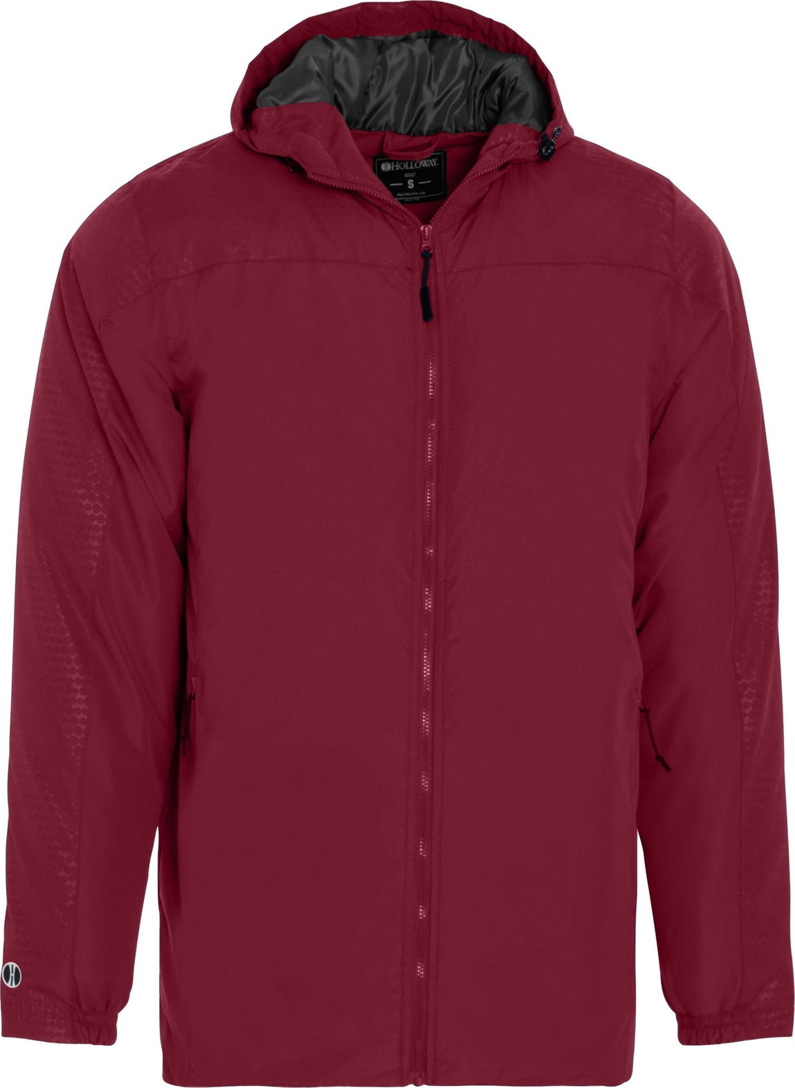 SCARLET/CARBON BIONIC HOODED JACKET