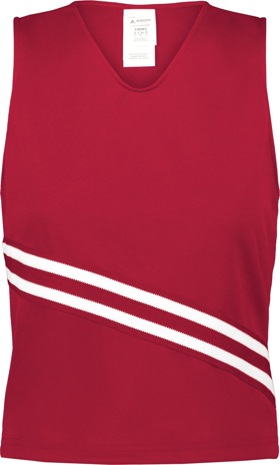 SCARLET/SCARLET/WHITE GIRLS SQUAD CHEER SHELL