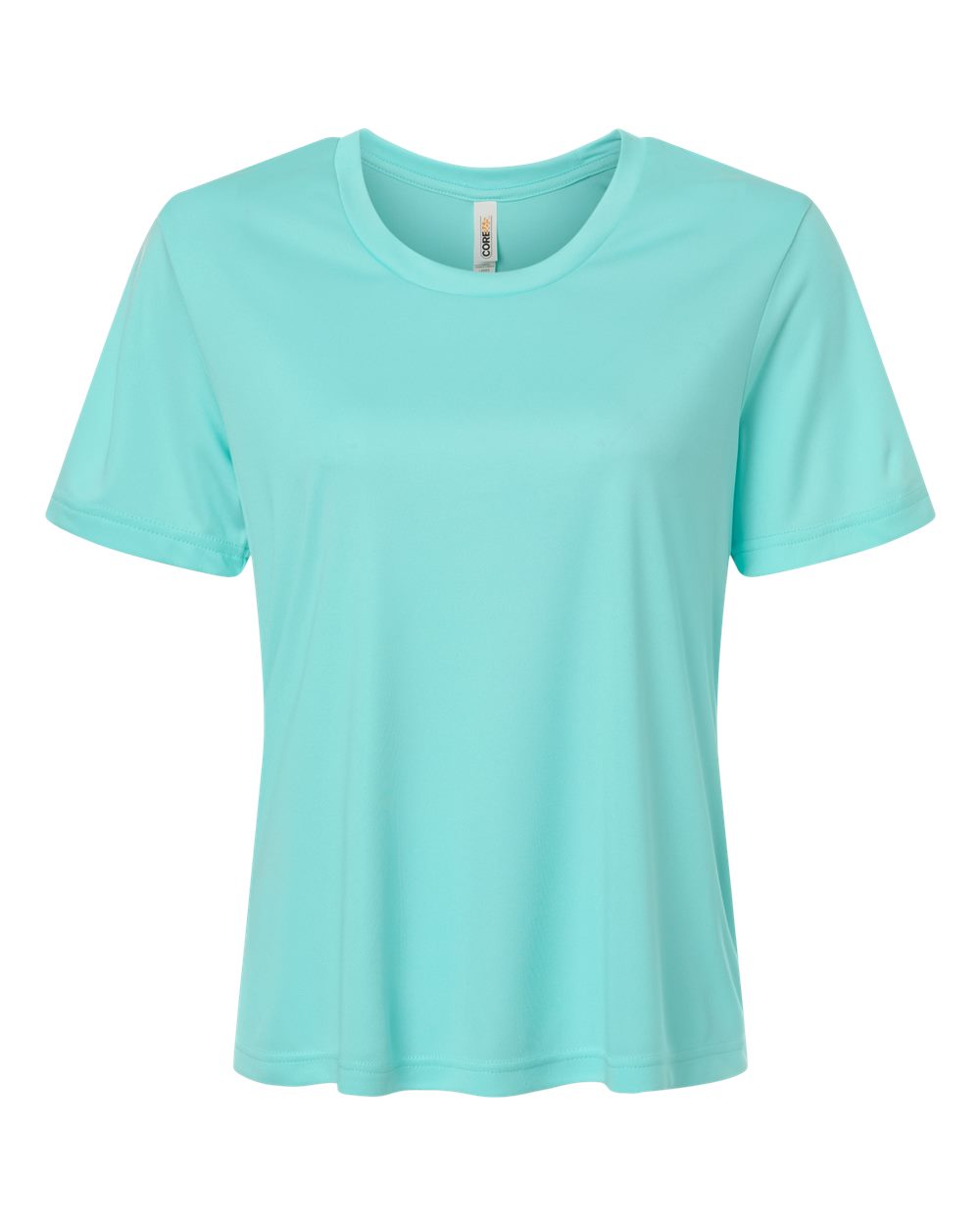 Front View of Sea Glass Women's Capital Performance T-Shirt - CE10W plain