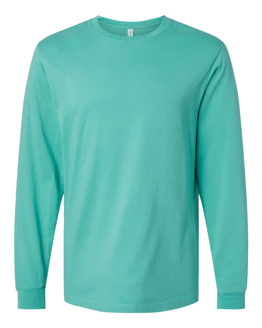 Front View of Seafoam Classic Long Sleeve T-Shirt - 220