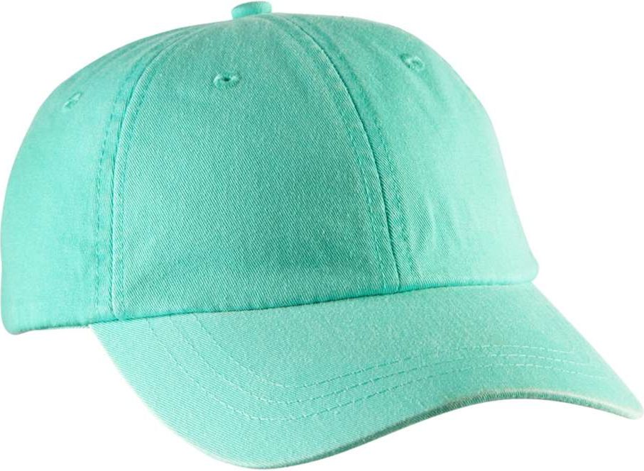 Front View of Seafoam Women's Optimum Pigment-Dyed Cap - LO101