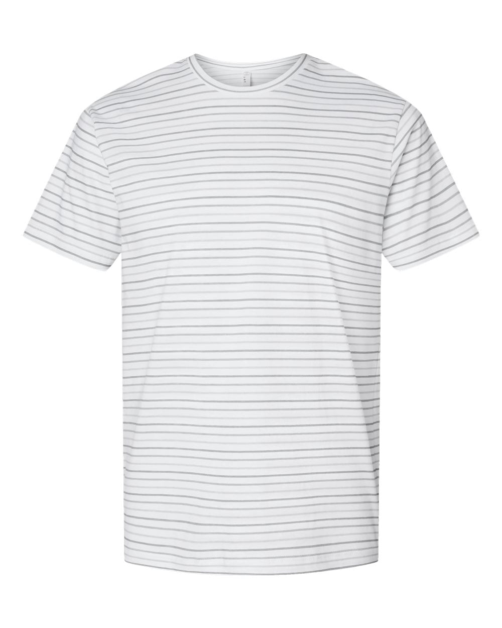 Front View of Shadow Stripe Fine Jersey Tee - 6901