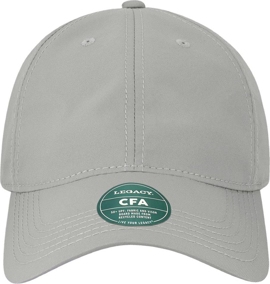 Front View of Shark Grey Cool Fit Adjustable Cap - CFA