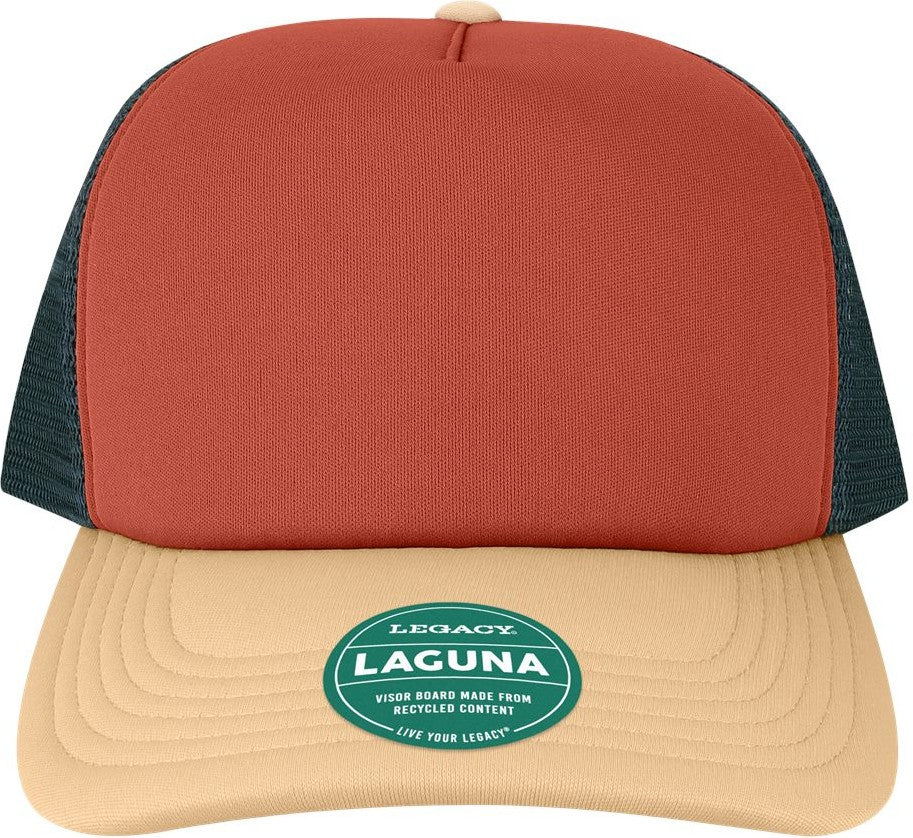 Front View of Sienna/ Wheat/ Navy Laguna Cap - LTA