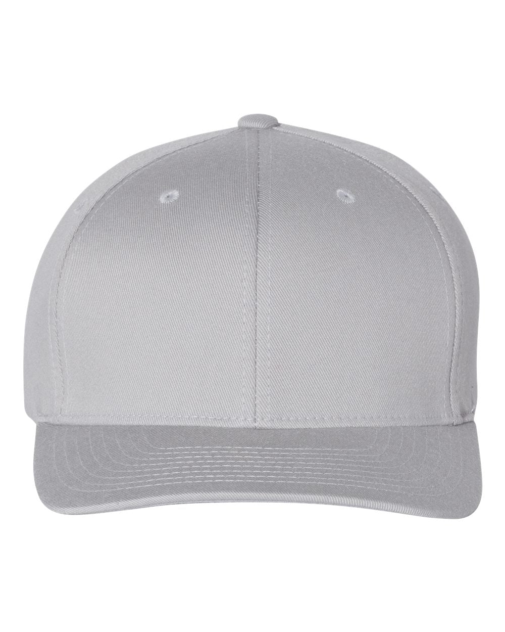 Front View of Silver Cotton Blend Cap - 6277