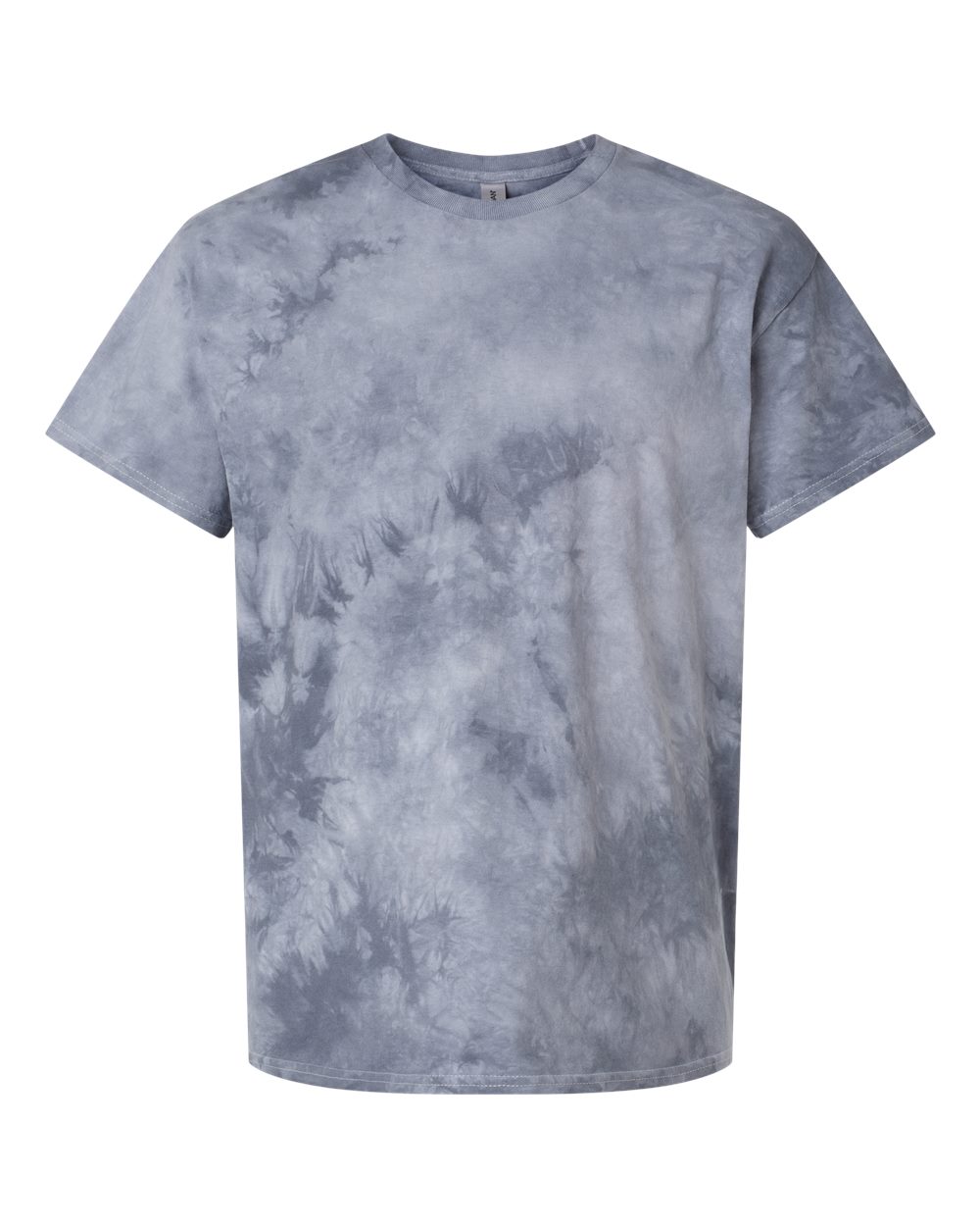 Front View of Silver Crystal Tie-Dyed T-Shirt - 200CR