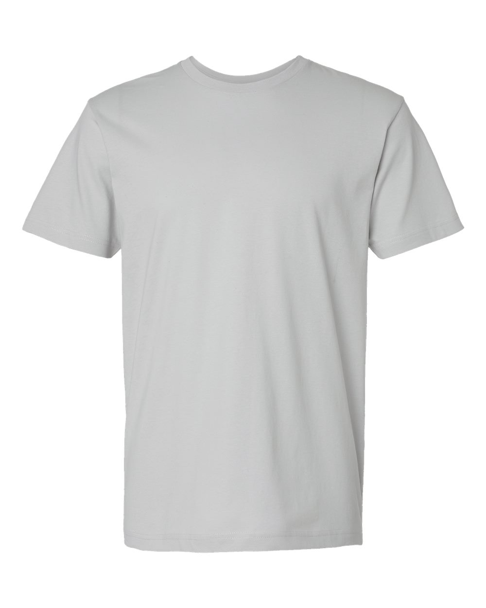 Front View of Silver Fine Jersey Tee - 6901