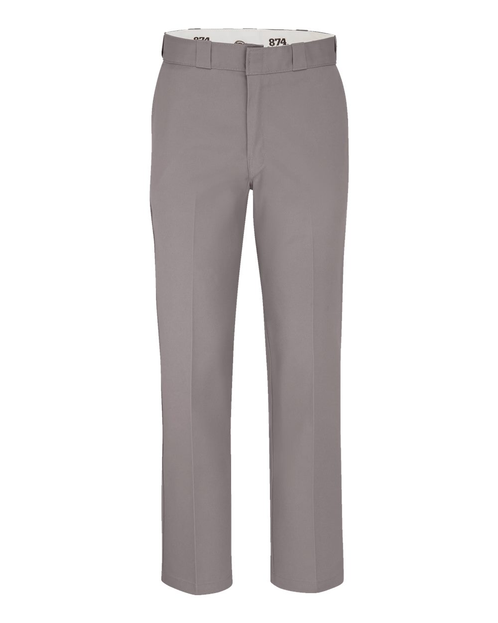 Front View of Silver Grey - 32I Industrial 874® Work Pants - Extended Sizes - P874EXT