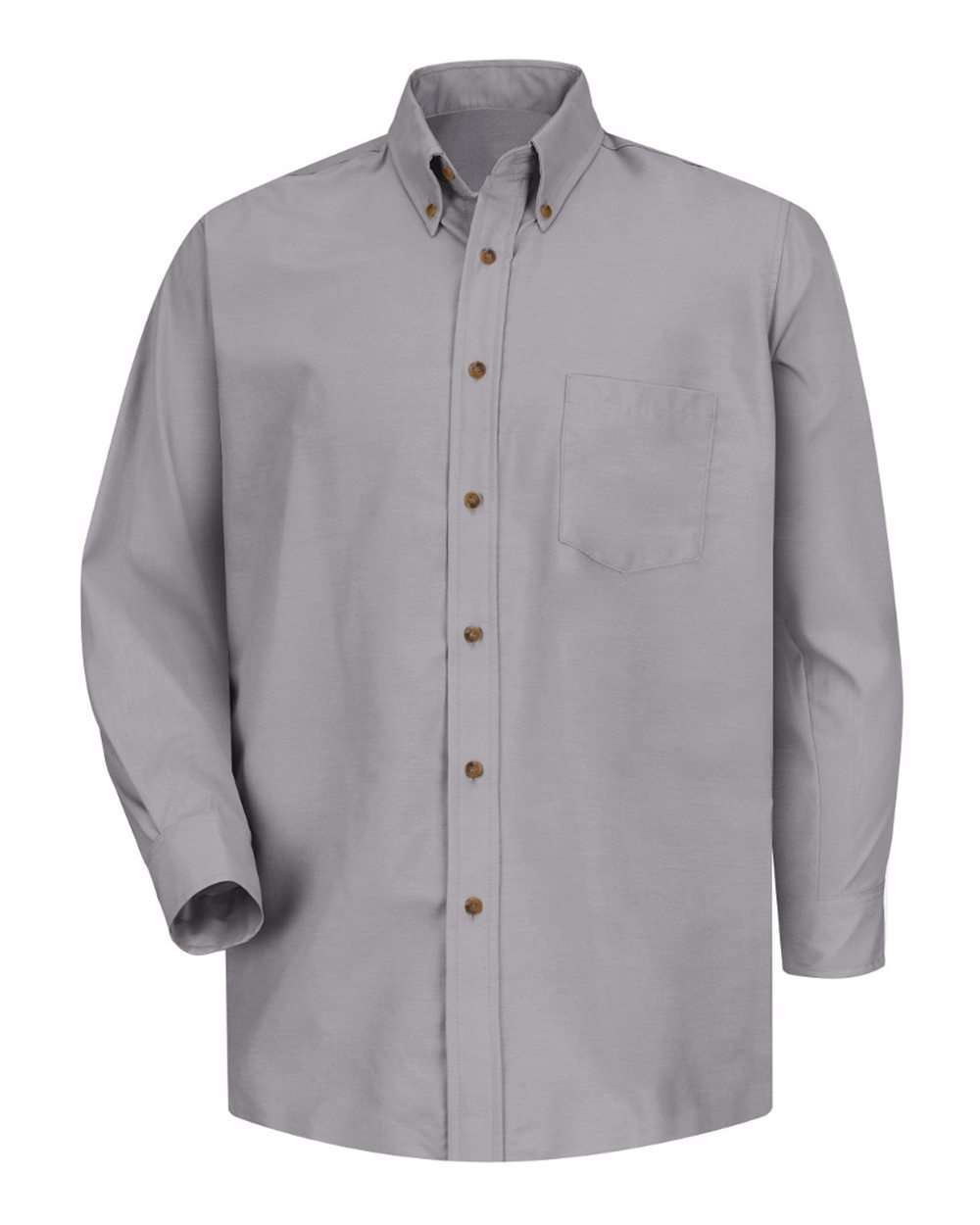 Front View of Silver Grey - Sleeve 36/37 Poplin Dress Shirt - SP90