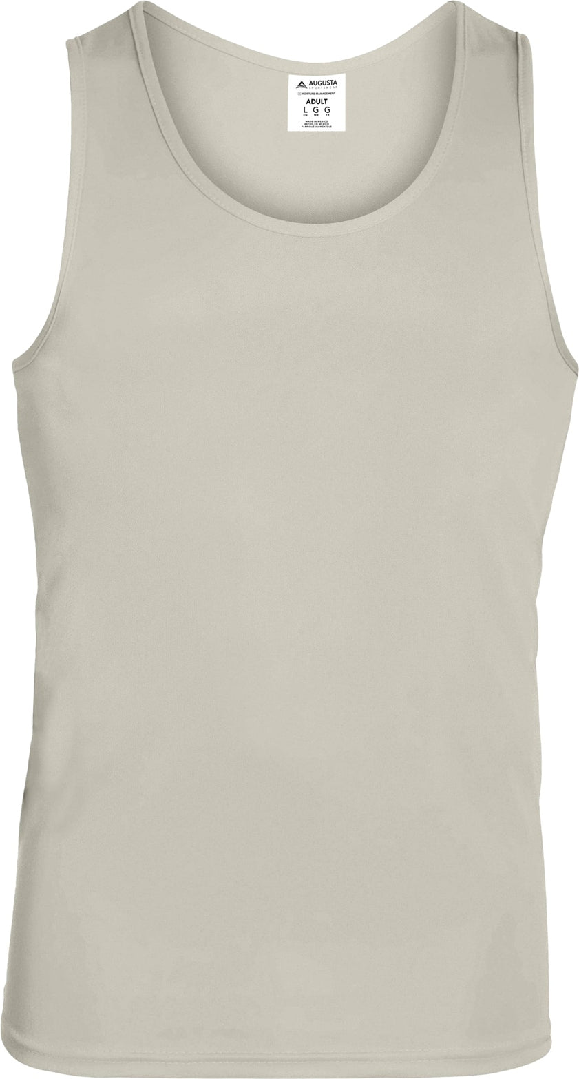 Front View of SILVER GREY YOUTH TRAINING TANK