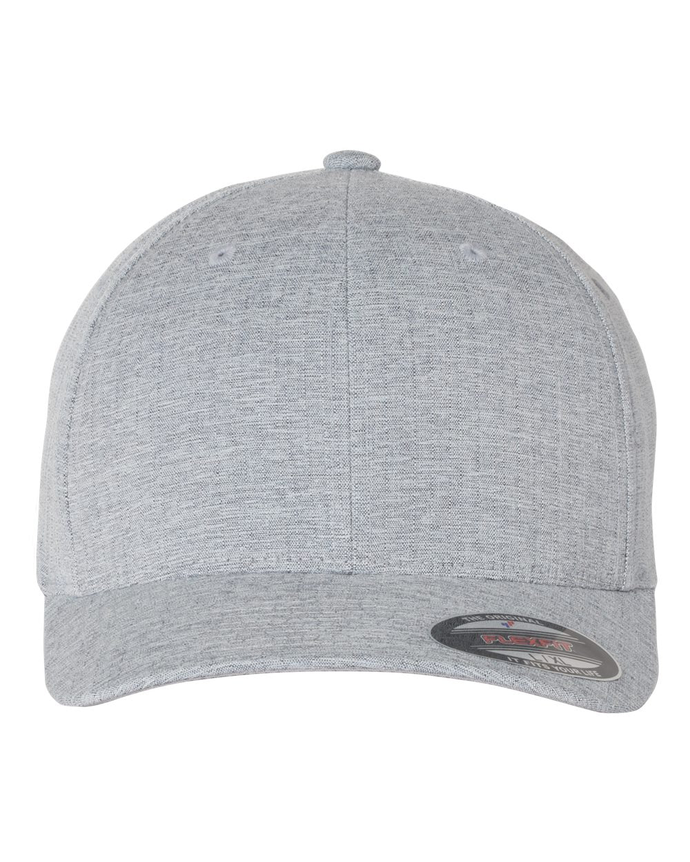 Front View of Silver Heatherlight™ Mélange Cap - 6350 plain