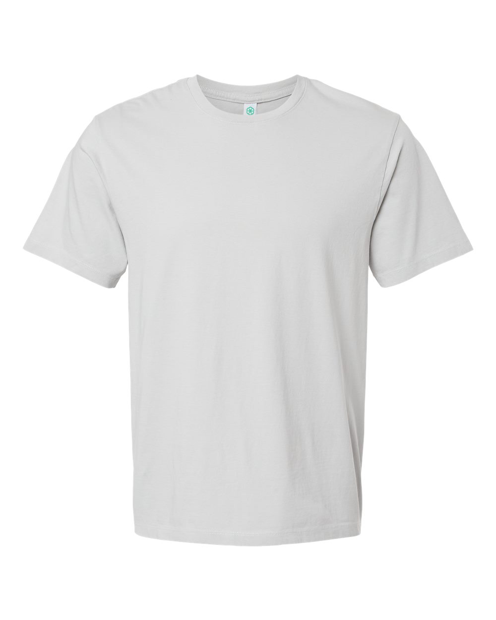 Front View of Silver Organic T-Shirt - 400