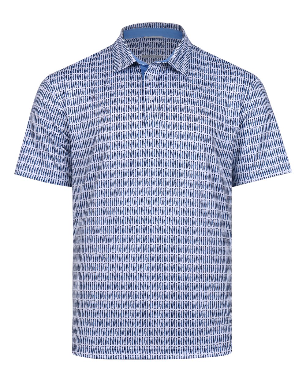Front View of Sky Men's Sardine Polo - P10624