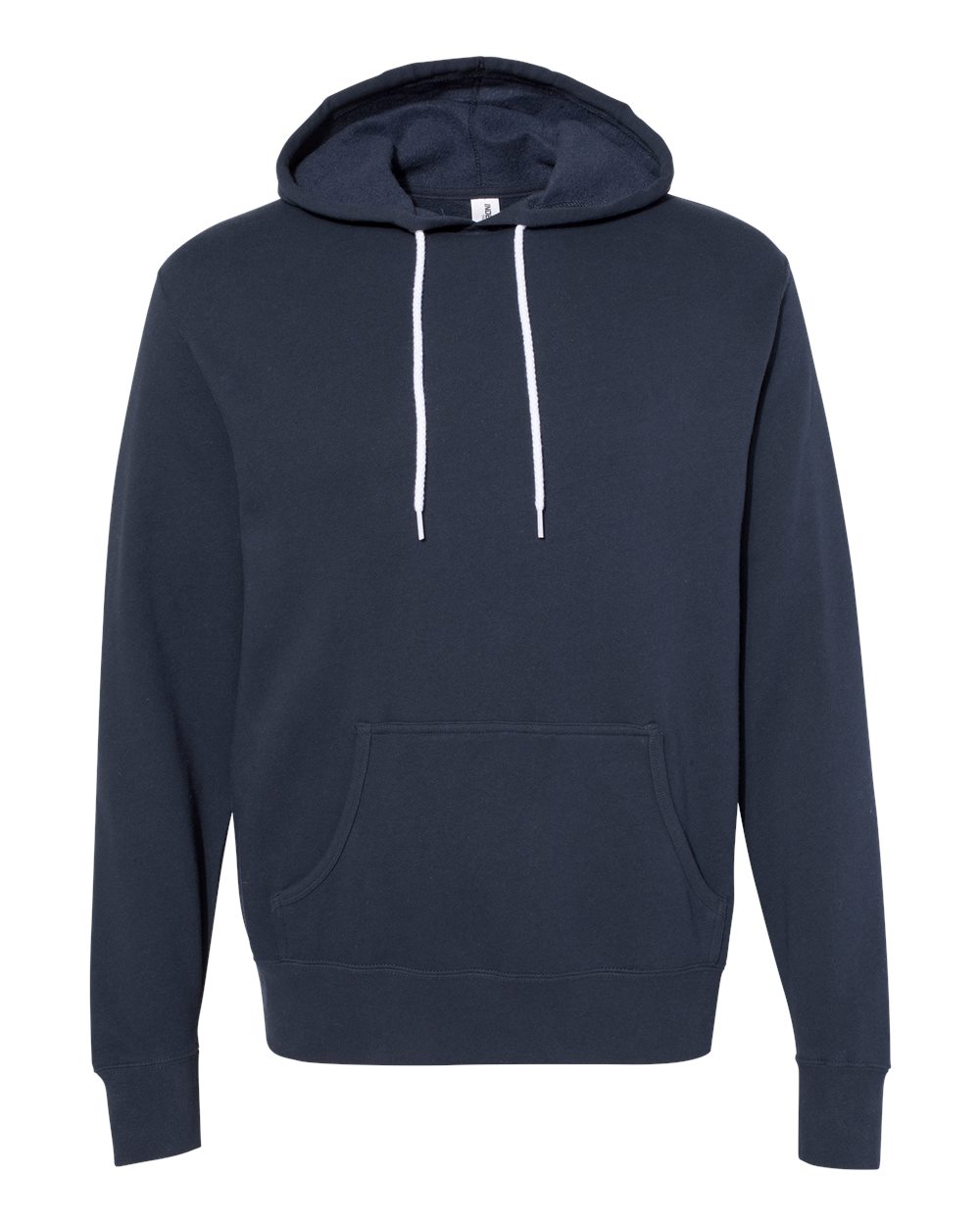 Front View of Slate Blue Lightweight Hooded Sweatshirt - AFX90UN
