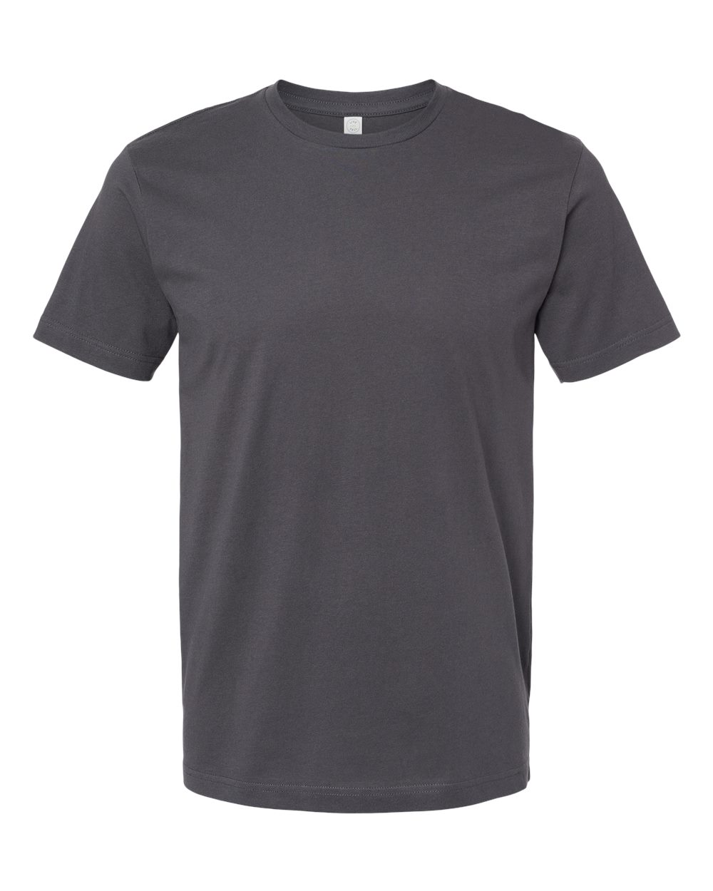 Front View of Slate Fine Jersey Tee - 6901