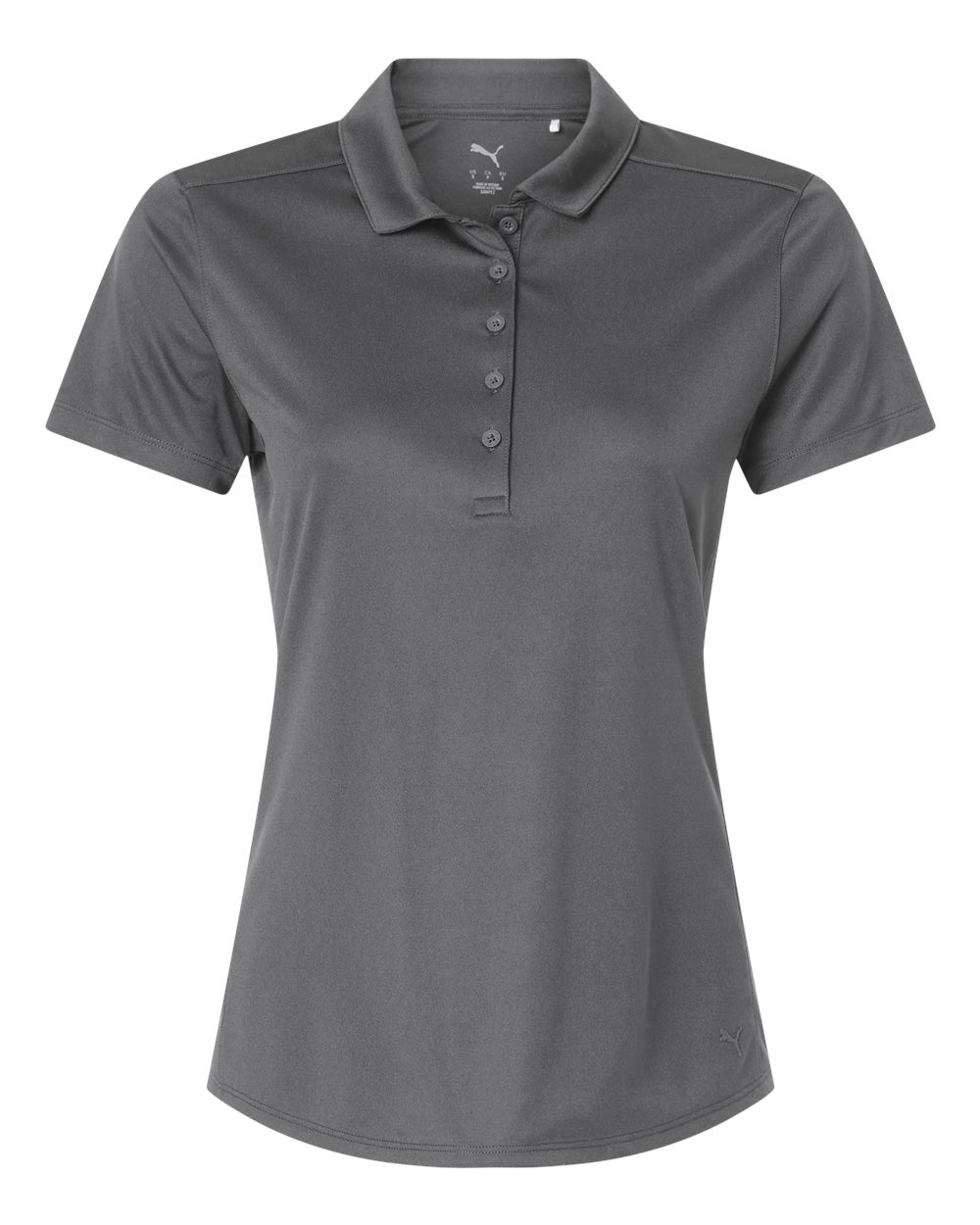Front View of Slate Sky Womens Pure 2.0 Polo - 629944 plain