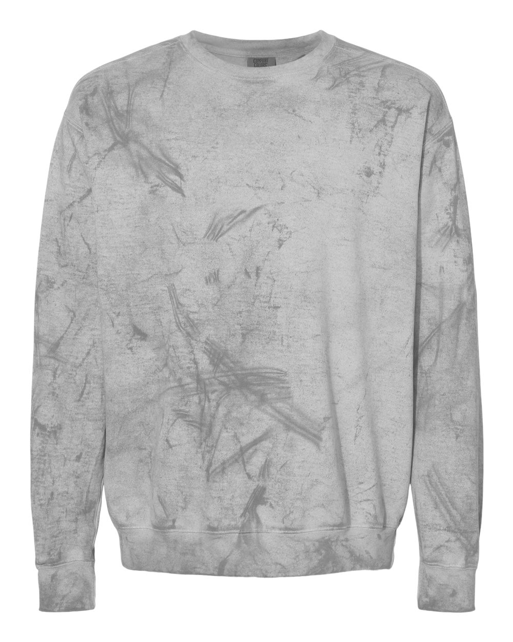 Front View of Smoke Colorblast™ Crewneck Sweatshirt - 1545