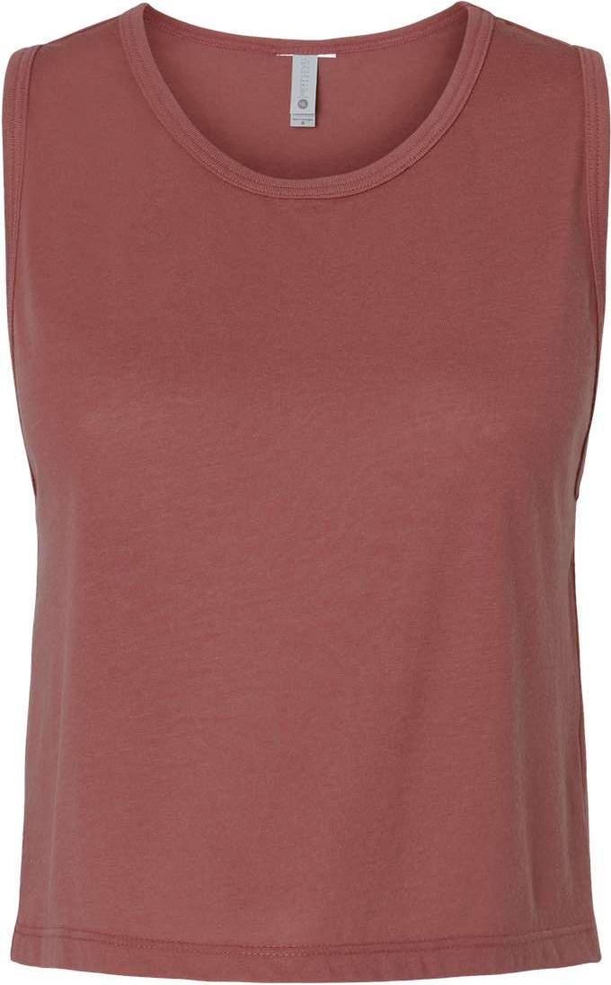 Front View of Smoked Paprika Women's Festival Crop Tank - 5083