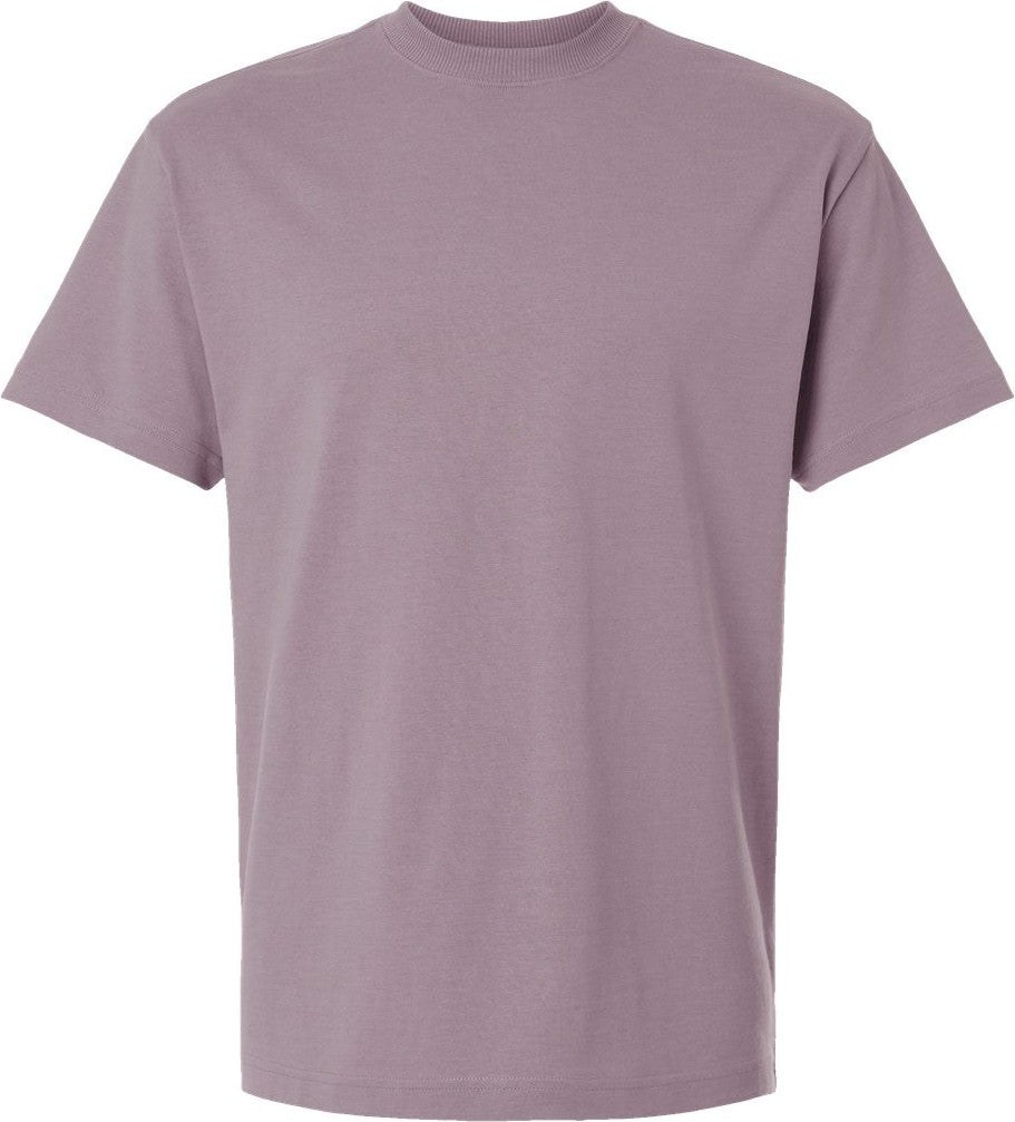 Front View of Smokey Violet Super Heavyweight Tee - 9001
