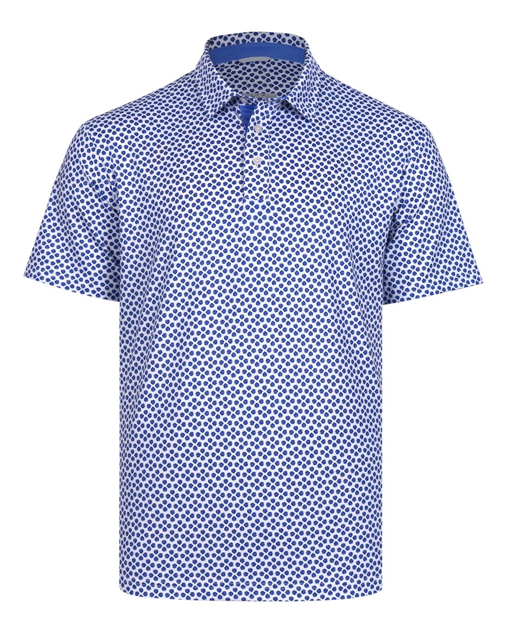 Front View of Sodalite-Blue Men's Spire Polo - P10625