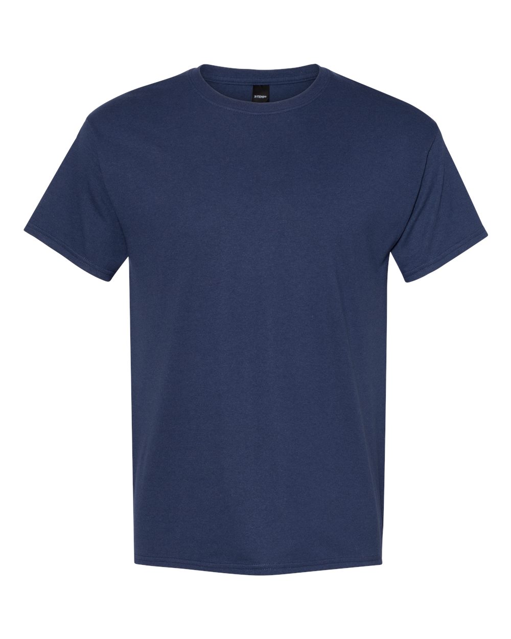 Front View of Solid Navy Triblend Perfect-T Triblend T-Shirt - 42TB