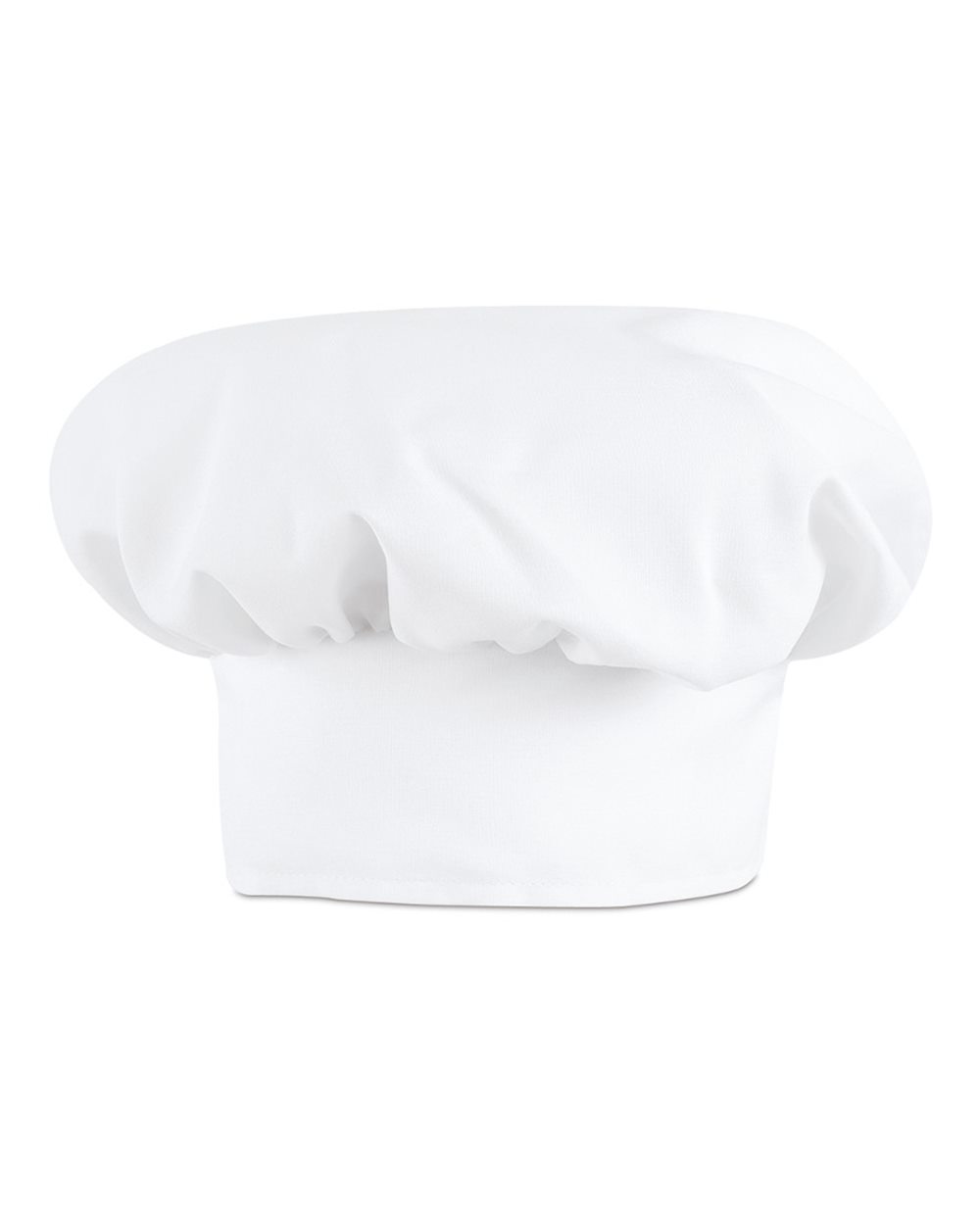 Front View of Solid White Chef Hat - HP60