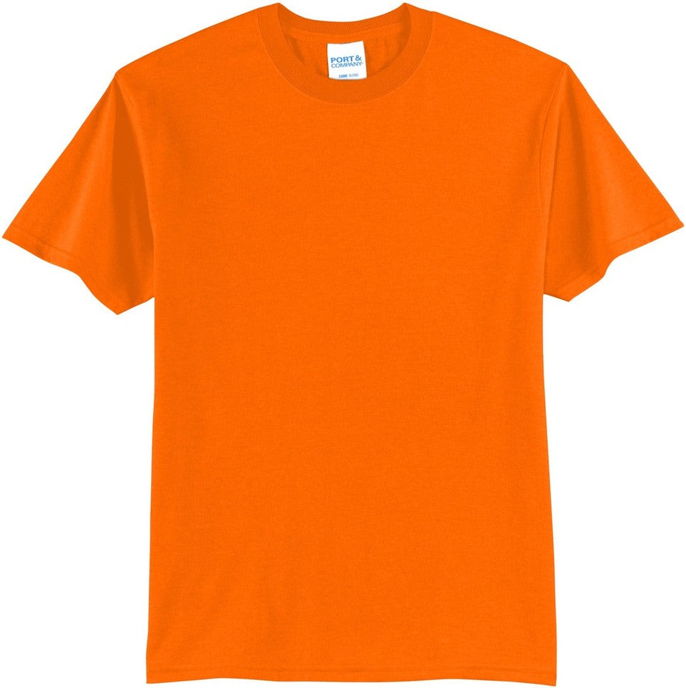 Front View of SOrange Port & Co Easy Cotton Tee PC43