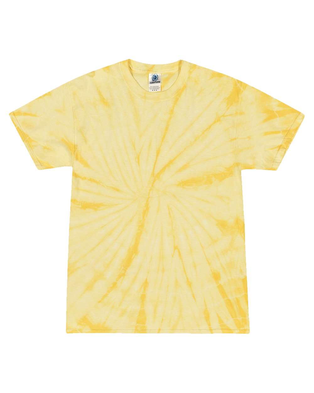 Front View of Spider Dandelion Multi-Color Tie-Dyed T-Shirt - 1000