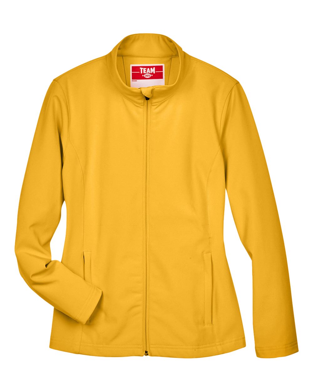 Front View of Sport Athletic Gold Women's Leader Soft Shell Jacket - TT80W