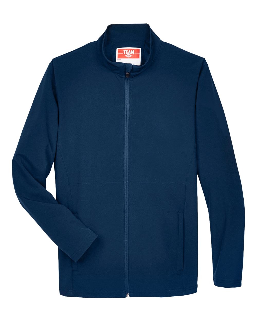 Front View of Sport Dark Navy Men's Leader Soft Shell Jacket - TT80