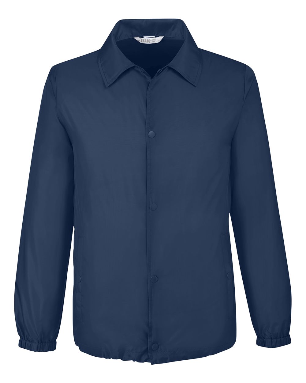 Front View of Sport Dark Navy Unisex Zone Protect Coaches Jacket - TT75
