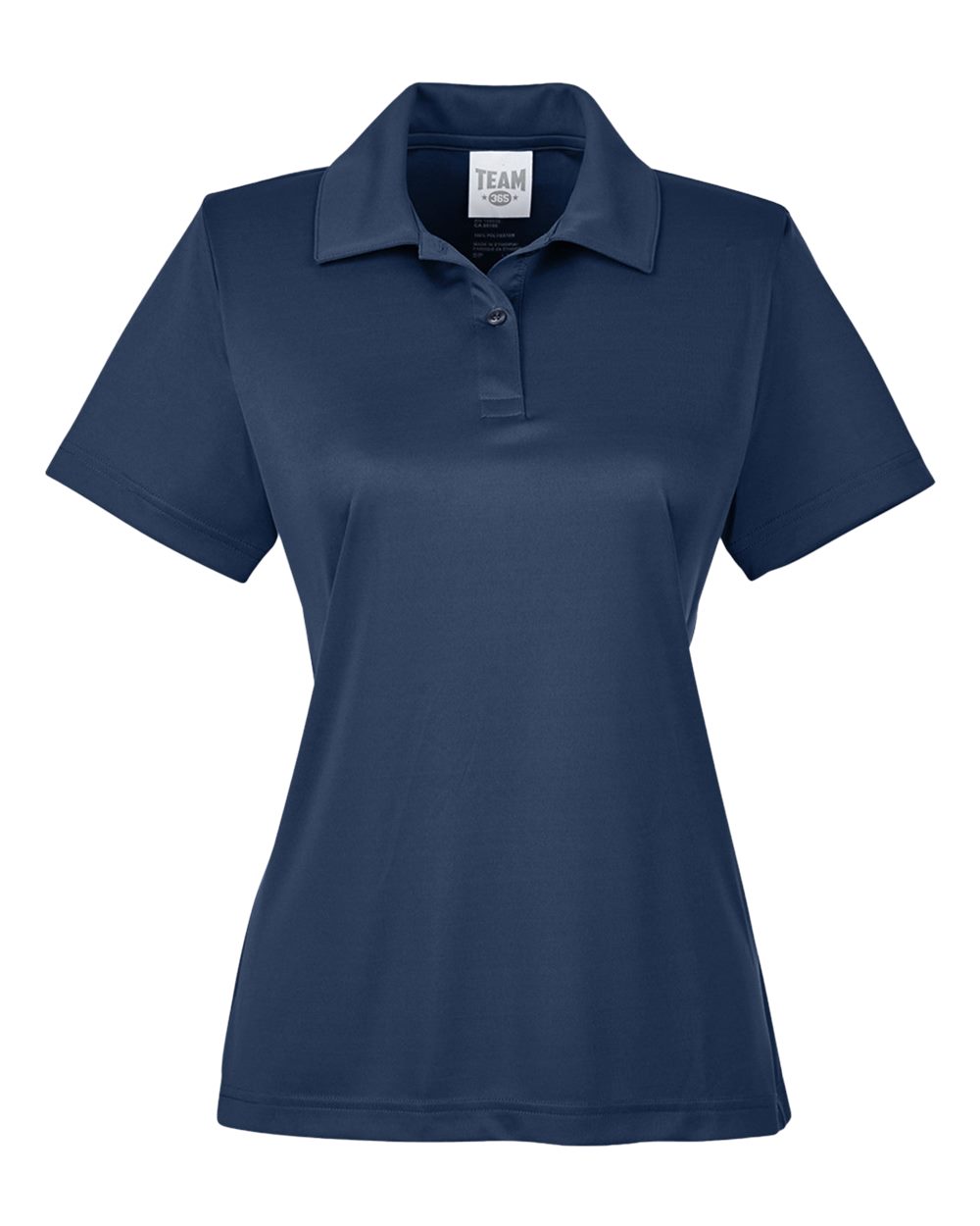 Front View of Sport Dark Navy Women's Zone Performance Polo - TT51W