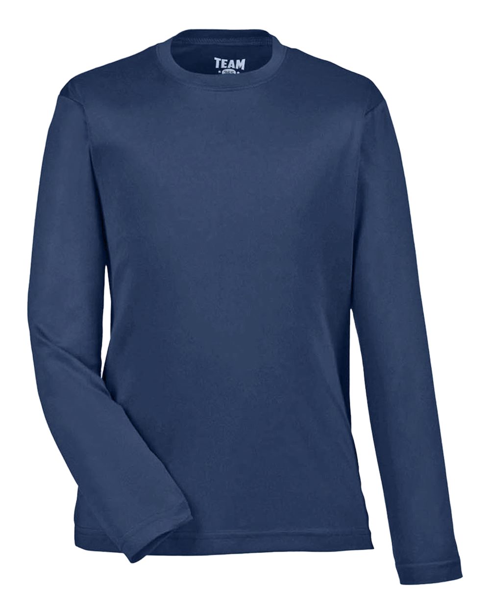 Front View of Sport Dark Navy Youth Zone Performance Long Sleeve T-Shirt - TT11YL
