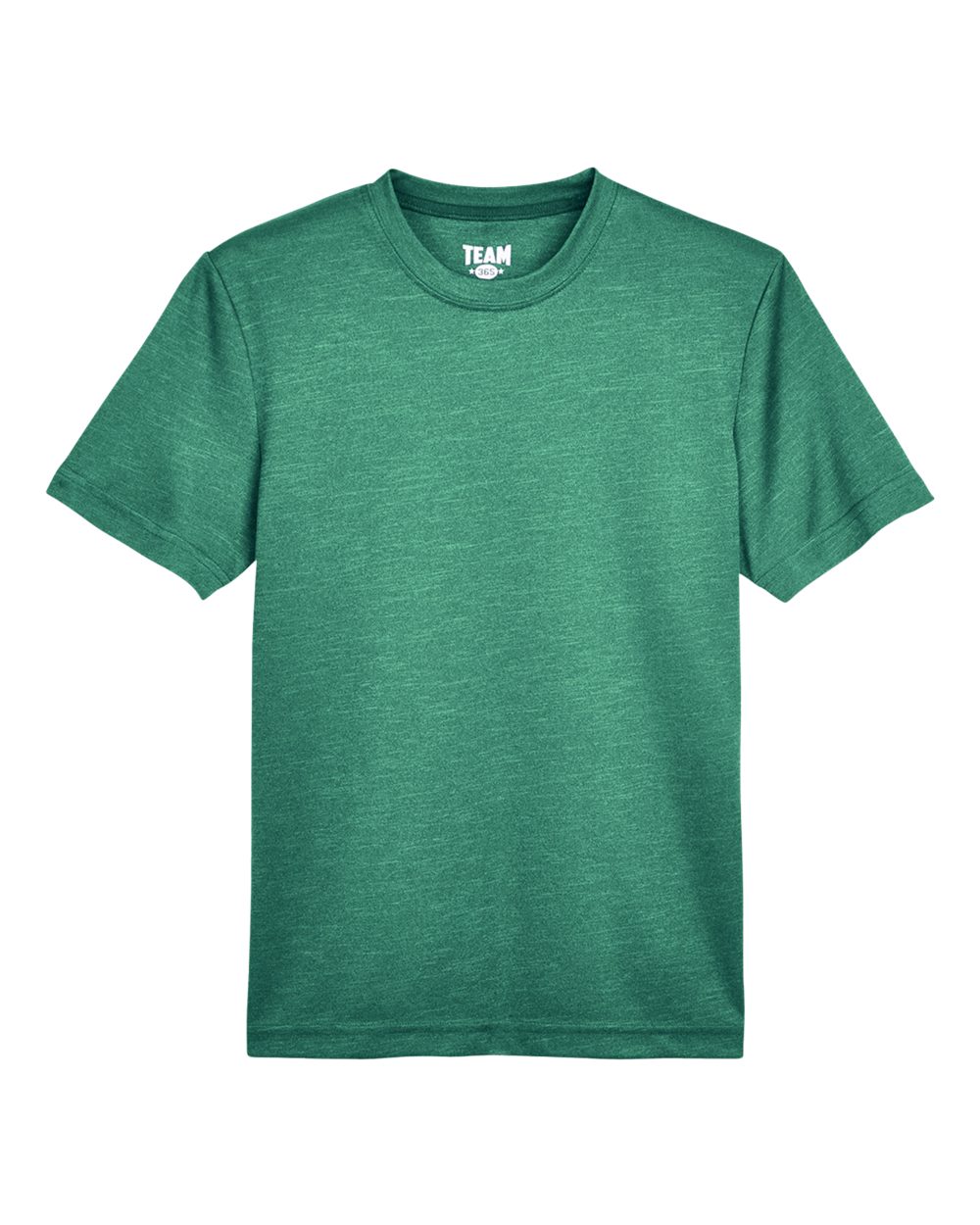Front View of Sport Forest Heather Youth Sonic Heather Performance T-Shirt - TT11HY