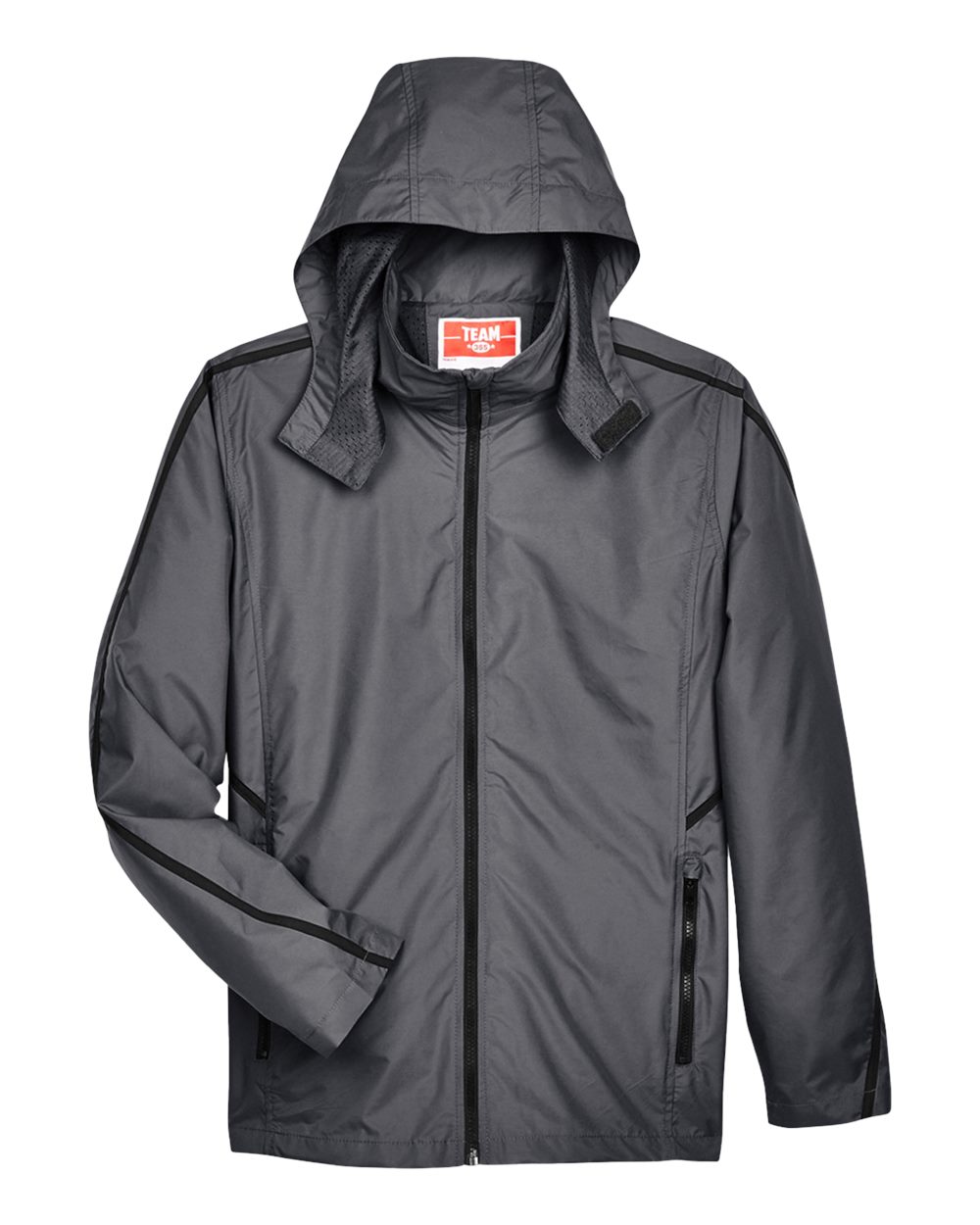 Front View of Sport Graphite Unisex Conquest Jacket with Mesh Lining - TT70