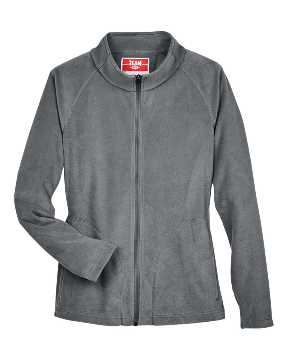 Front View of Sport Graphite Women's Campus Microfleece Jacket - TT90W