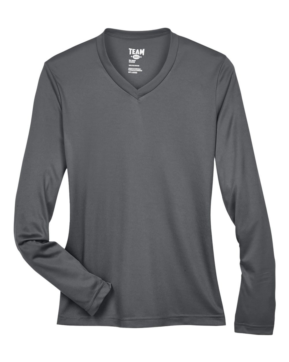 Front View of Sport Graphite Women's Zone Performance Long Sleeve T-Shirt - TT11WL
