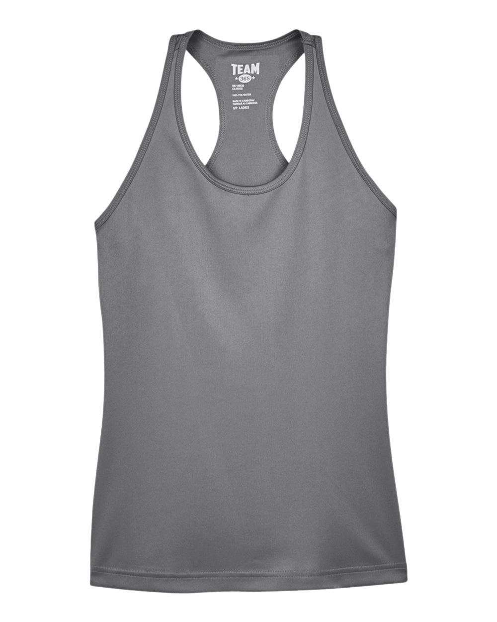 Front View of Sport Graphite Women's Zone Performance Racerback Tank - TT11WRC