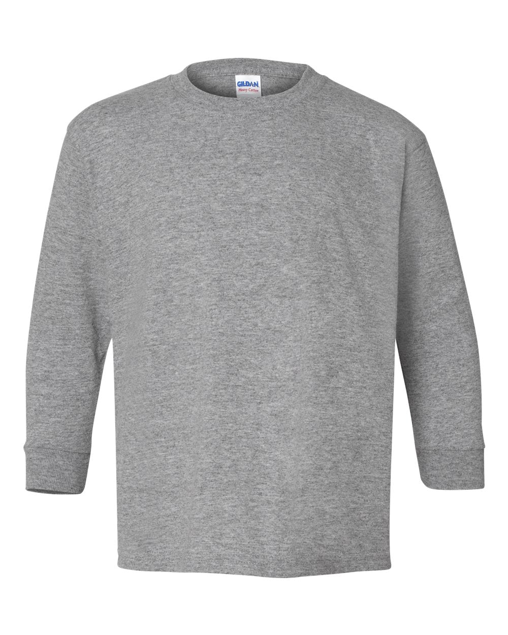 Sport Grey Heavy Cotton™ Youth Long Sleeve T-Shirt - 5400B