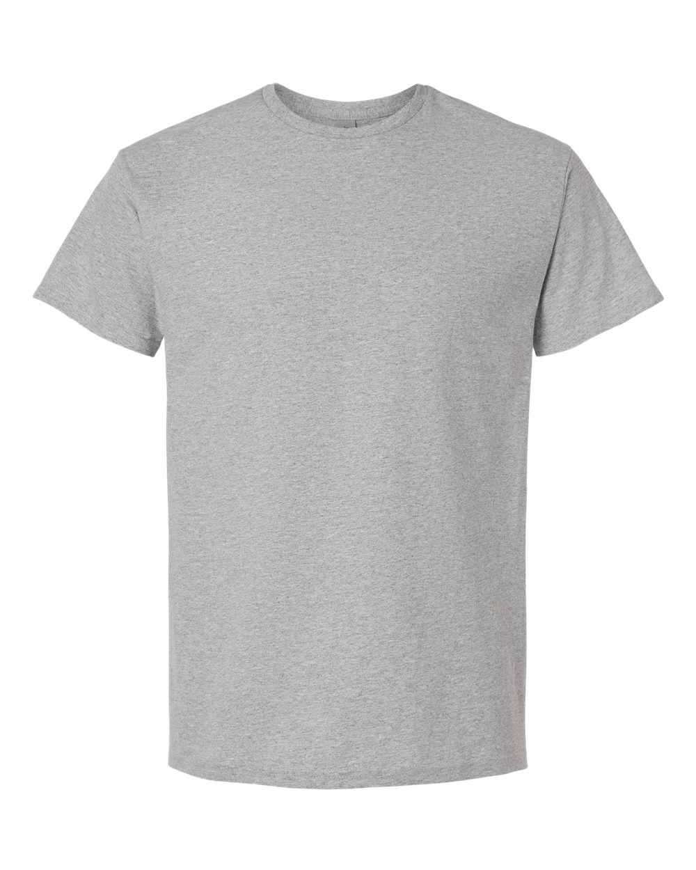 Front View of Sport Grey Light Cotton T-Shirt - 3000