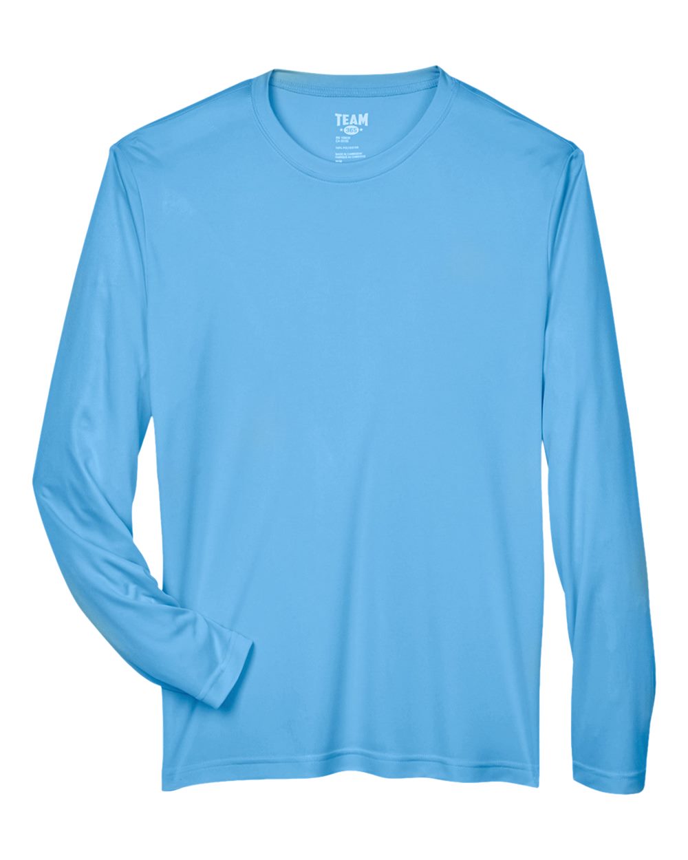 Front View of Sport Light Blue Men's Zone Performance Long Sleeve T-Shirt - TT11L