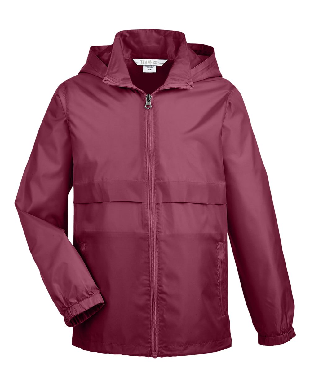 Front View of Sport Maroon Youth Zone Protect Lightweight Jacket - TT73Y