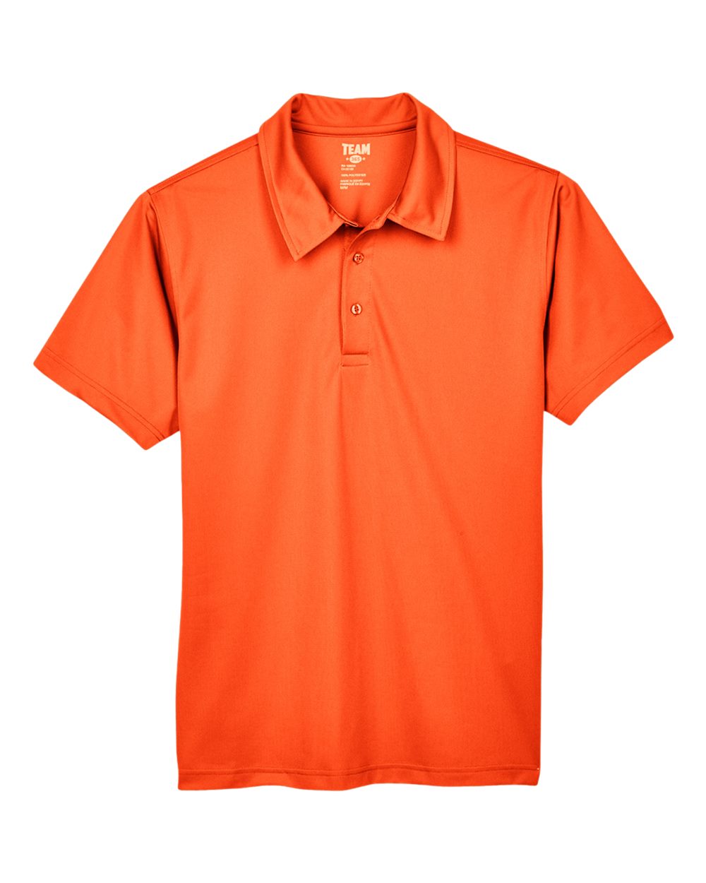 Front View of Sport Orange Men's Command Snag Protection Polo - TT21
