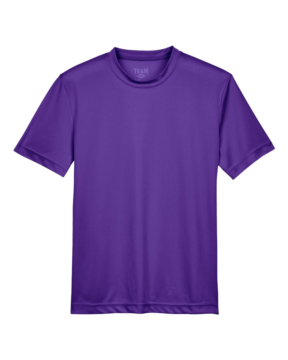 Front View of Sport Purple Youth Zone Performance T-Shirt - TT11Y