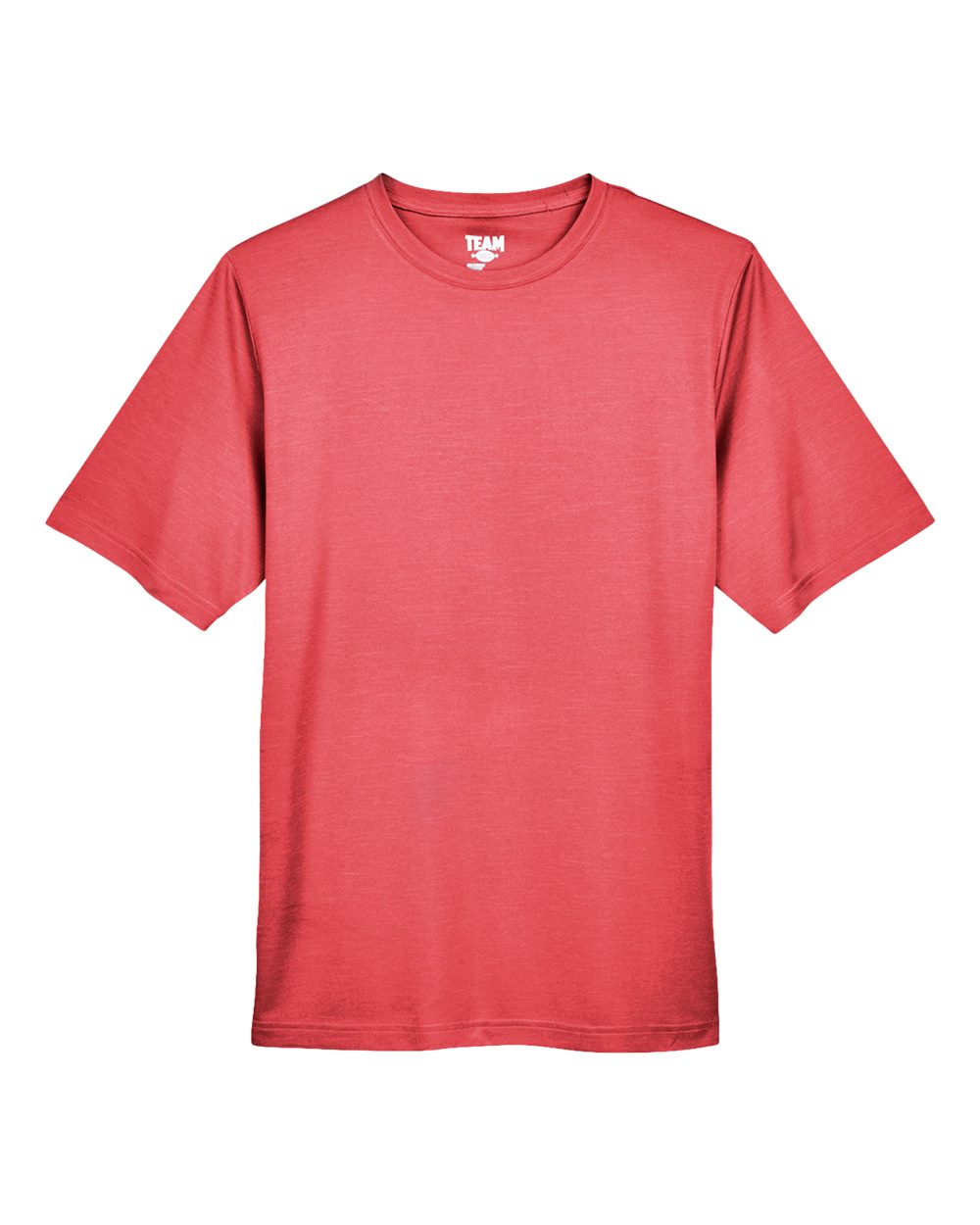Front View of Sport Red Heather Men's Sonic Heather Performance T-Shirt - TT11H