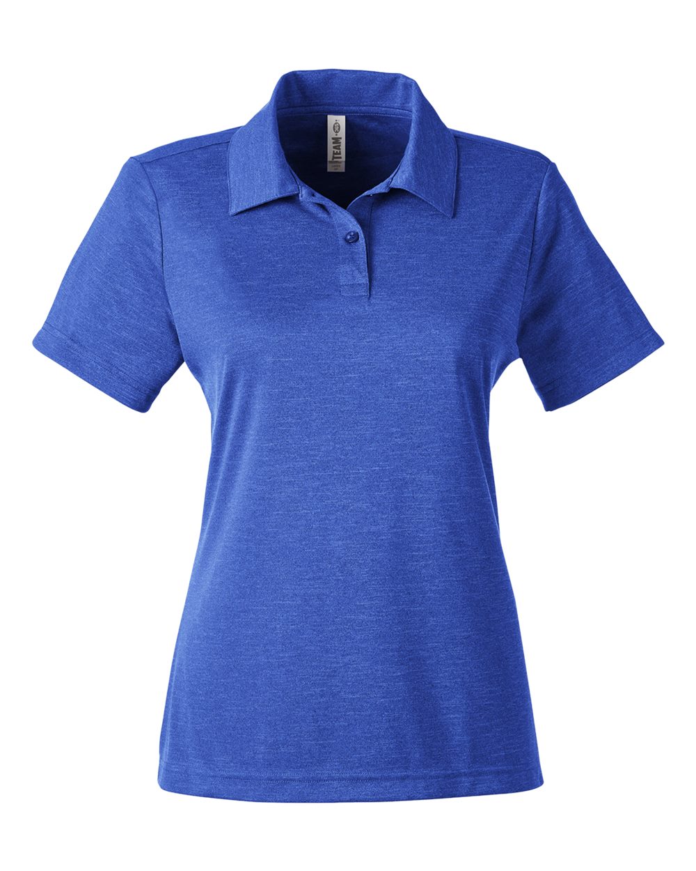 Front View of Sport Royal Heather Women's Zone Sonic Heather Performance Polo - TT51HW