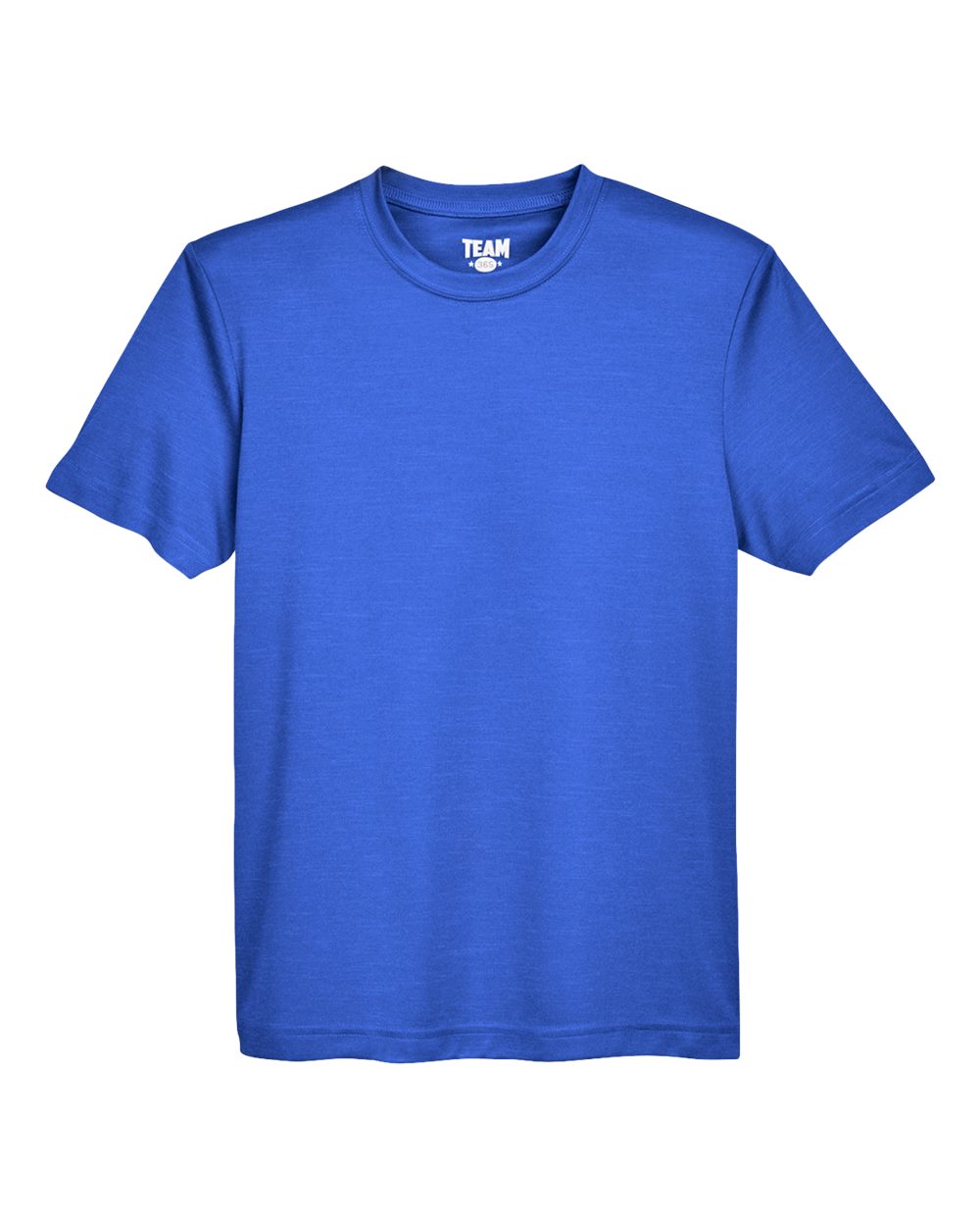 Front View of Sport Royal Heather Youth Sonic Heather Performance T-Shirt - TT11HY