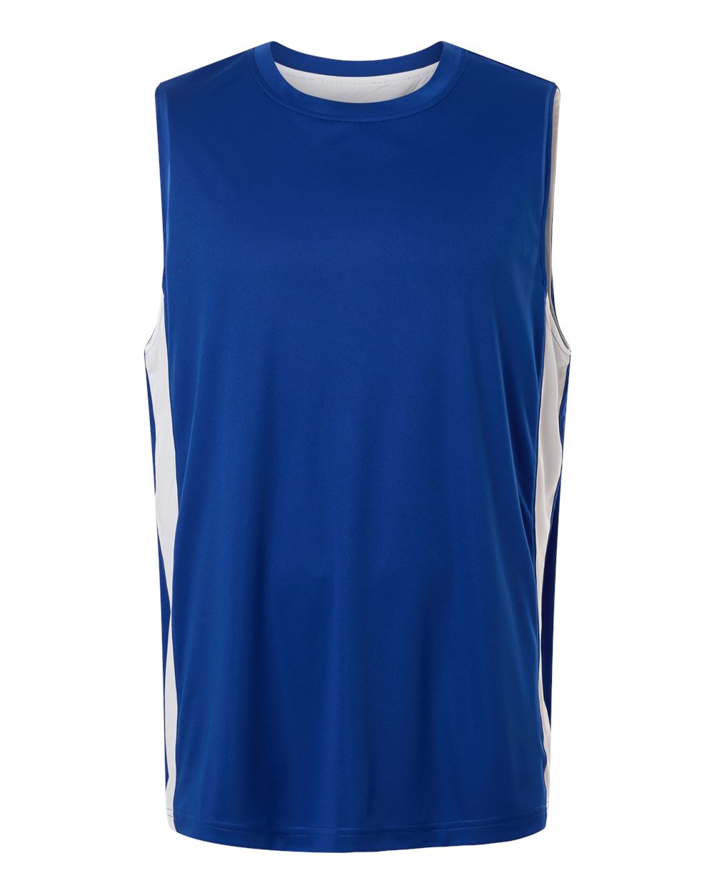Front View of Sport Royal/ White Unisex Zone Performance Reversible Jersey - TT115 plain